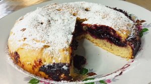 Пирог с жимолостью. Песочное тесто.