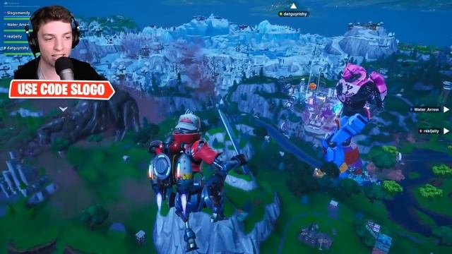 The MONSTER vs ROBOT FIGHT in FORTNITE! (Live Event) смотреть онлайн