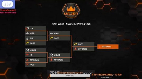 LIVE Navi vs Astralis Faceit major 2018