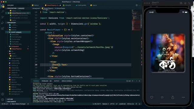 Music App UI in React Native | Create a Music Player in React native смотреть онлайн