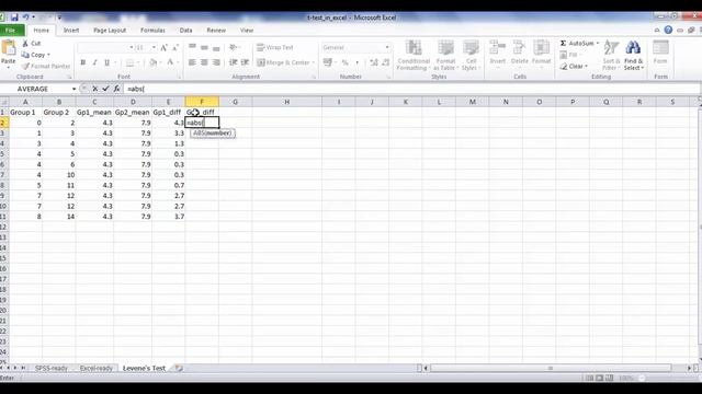 Levene's test using Excel смотреть онлайн