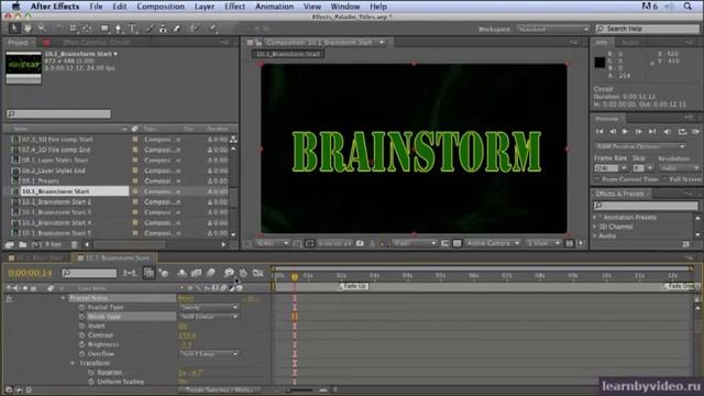 Видеоуроки по After Effects CS5 Эффекты смотреть онлайн