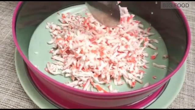 ?Салат НЕЖНОСТЬ с Крабовыми Палочками и Яблоком [10 Минут и Готово] смотреть онлайн
