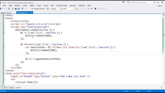 jQuery add event handler to dynamically created element смотреть онлайн