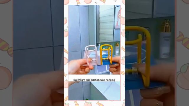 Product Link in Comments！ Cartoon Stainless Steel Basin Rack Hole-free Storage Shelf Bathroom Kitch смотреть онлайн