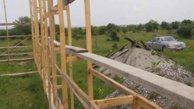 Опилкобетон 3 - Установка каркаса и опалубки смотреть онлайн