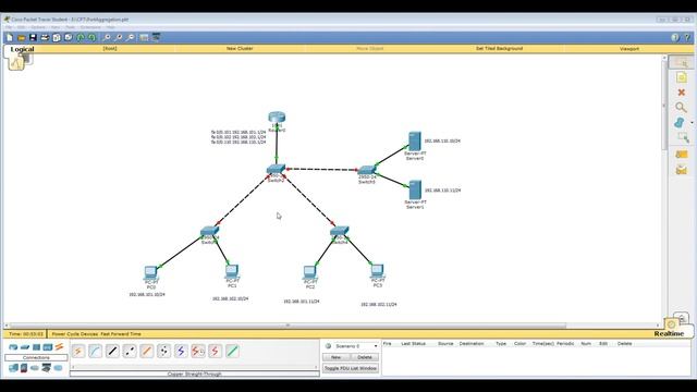 Урок 24 Cisco Packet Tracer. Агрегирование портов (каналов) коммутаторов. Основы. смотреть онлайн