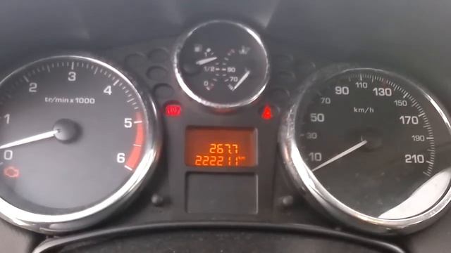 Peugeot 207 1.6 HDi 92 '06 Coldstart At -22celcius