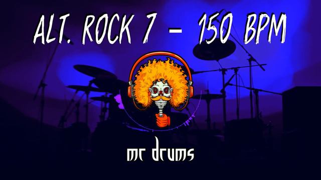 Alt. Rock 7 - 150 BPM | Backing Drums | Only Drums