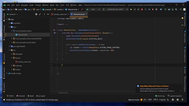 Get image from camera using kotlin (In Amharic) смотреть онлайн