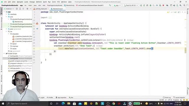 Snackbar in Android Studio | Dr Vipin Classes смотреть онлайн