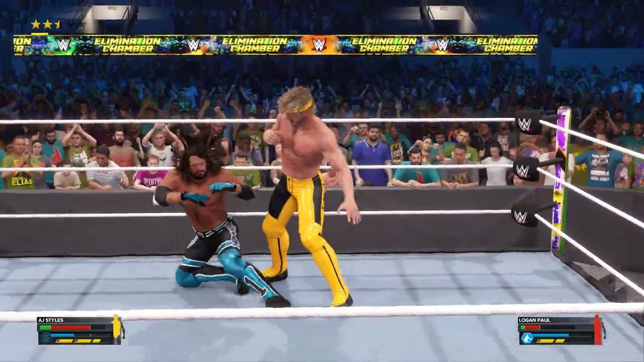WWE2K23 AJ Styles vs Logan Paul смотреть онлайн