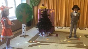 Инсценировка по мотивам  басни "Ворона и лисица"