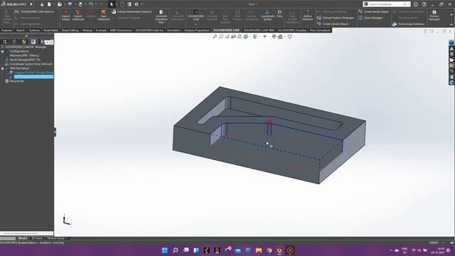 SolidWorks CAM Tutorial 1 | GCODE in 5 Mins | Basic AFR Process смотреть онлайн