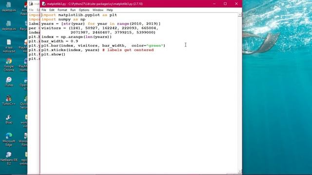 Matplotlib Programs in Python смотреть онлайн