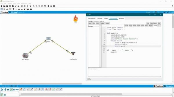 CISCO IoT Part -10  Fire Alarm System by SBC / MCU using CISCO Packet Tracer