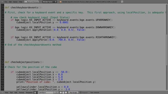 Blender 2 6 Tutorial Python Game Engine Programming Part 7 смотреть онлайн