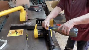 Цепная электропила Huter ELS-2000P КоротЕнький обзор, работа.