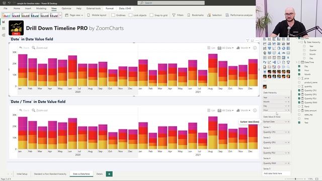 How to SETUP Power BI Timeline visual | Drill Down Timeline PRO FULL Customization смотреть онлайн