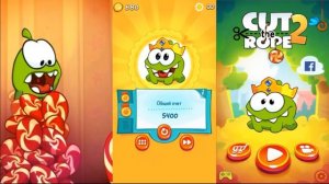 Ам Ням. Cut the Rope 2 - #1 Прохождение на 3 звезды! Детское видео про прожорливого Монстрика:)