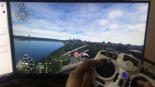 Microsoft Flight Simulator 2020 - Fly using FrSky Taranis RC Radio смотреть онлайн