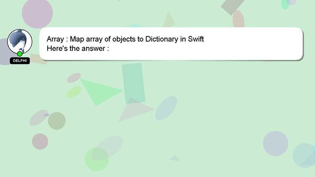 Array : Map array of objects to Dictionary in Swift смотреть онлайн