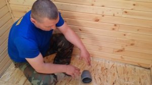Монтаж канализации в доме из бруса или каркаснике. (Сантехкреп)