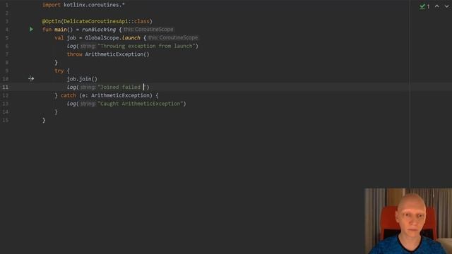 Kotlin : Must Have / Корутины (Coroutines). Часть 6. Select, исключения, отладка смотреть онлайн