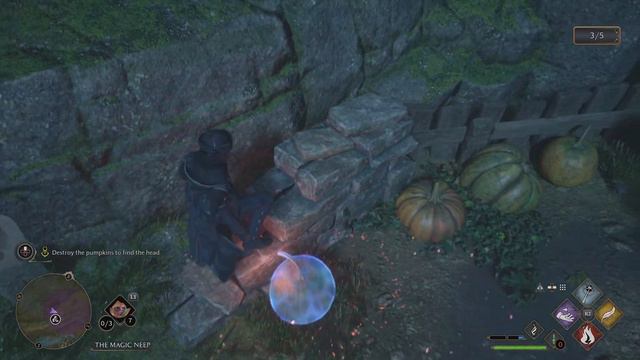 HOW TO DESTROY PUMPKINS & FIND JACKDAWS HEAD 5 TIMES - HOGWARTS LEGACY HEADLESS HUNT HIDE & SEEK