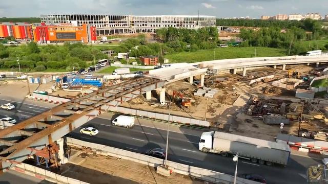 Строительство развязки МКАД Липецкой улицы и трассы М4 "Дон" смотреть онлайн