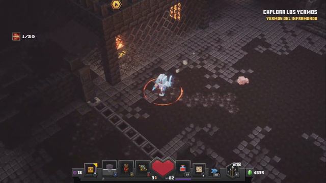 Minecraft Dungeons : Flames of the Nether Walkthrough gameplay (Yermos del Inframundo) смотреть онлайн