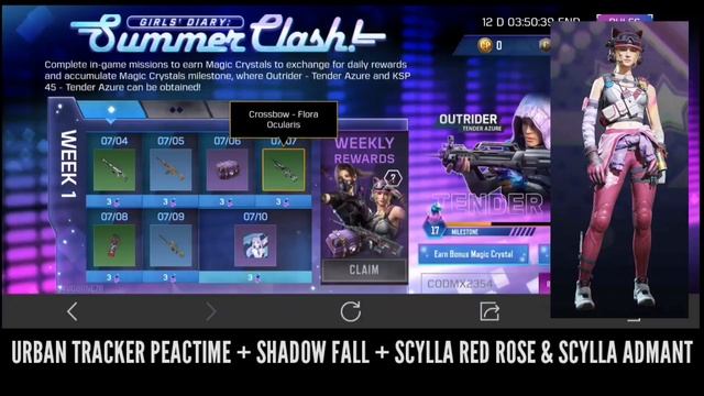 ? Girl's Diary Summer Clash Event | Claim Free Urban Tracker | Shadow fall & Scylla Characters Codm смотреть онлайн