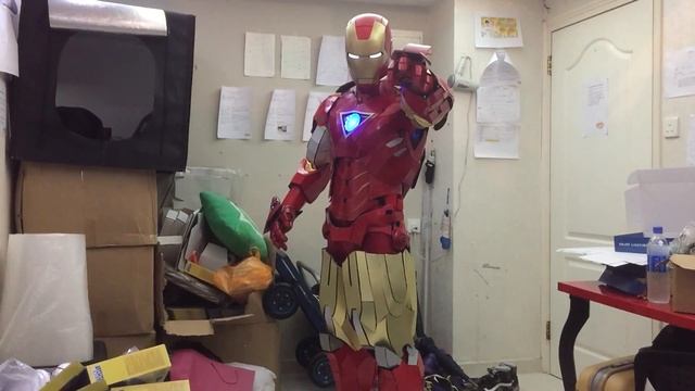 Iron Man mark 6 suit test (add 3D printed Part) смотреть онлайн