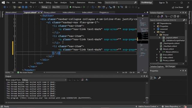 Create ASP.NET Core Web Application using Visual Studio 2022 смотреть онлайн