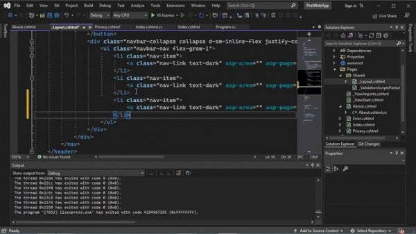 Create ASP.NET Core Web Application using Visual Studio 2022