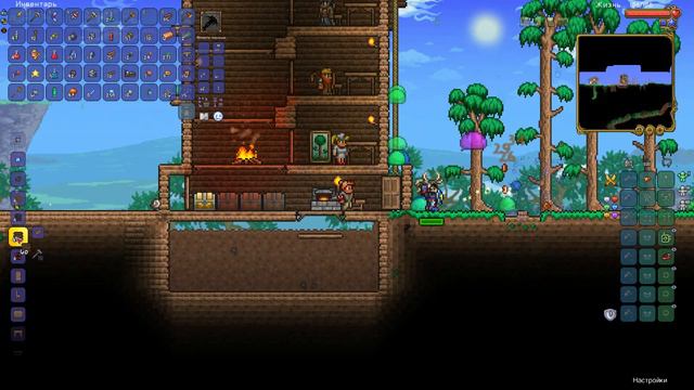 терария(охотник) БОСС КОРОЛЬ СЛАЙМОВ смотреть онлайн