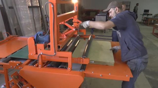 Кашировальный станок для минераловатных плит смотреть онлайн