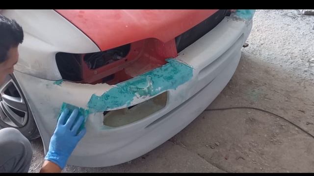 Make your own Ford Escort Cosworth replica Part 2 / Repair and installation of front bumper смотреть онлайн