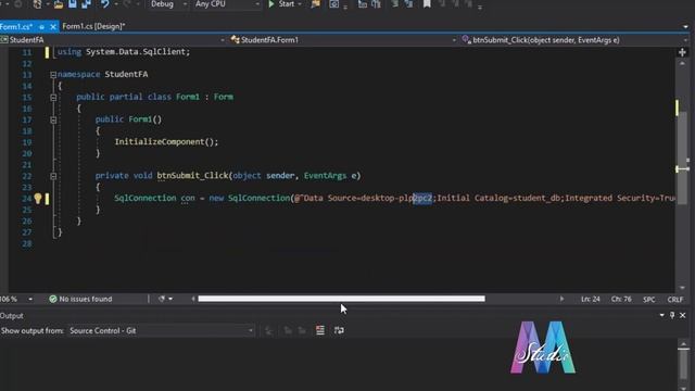 ADO.NET C# SQL Server Database Connection and Data Insertion смотреть онлайн