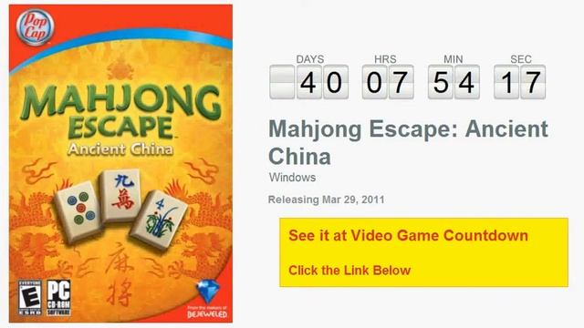 Mahjong Escape Ancient China PC Countdown смотреть онлайн
