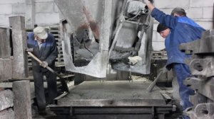 Формовка продукции на заводе ЖБИ Партнер+