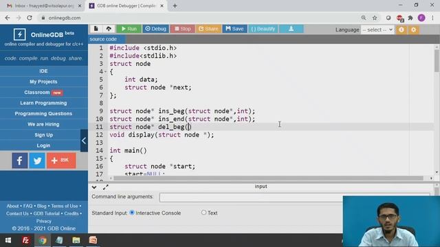 Deleting a Node from end of Singly Linked List смотреть онлайн