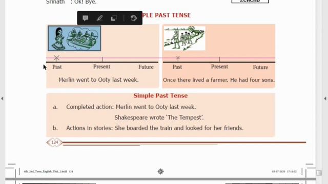 6th Std English - Term 2 - Lesson 2 - Grammar - Tense смотреть онлайн