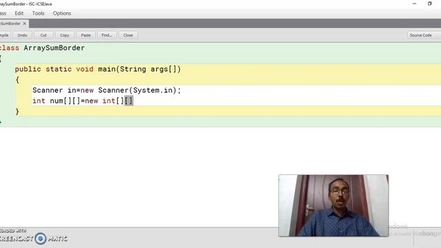 Sum of border and non-border elements of a matrix in Java Part 1 смотреть онлайн
