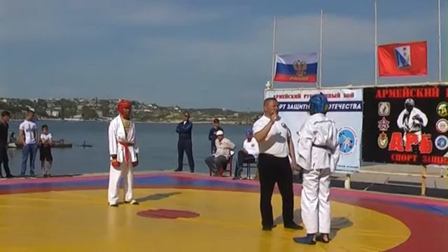 Атаманов Арсен(2-бой) - Чемпионат К.Ф.О. по Армейскому Рукопашному Бою-2016г. смотреть онлайн