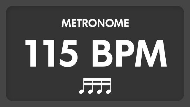 115 BPM - Metronome - 16th Notes смотреть онлайн