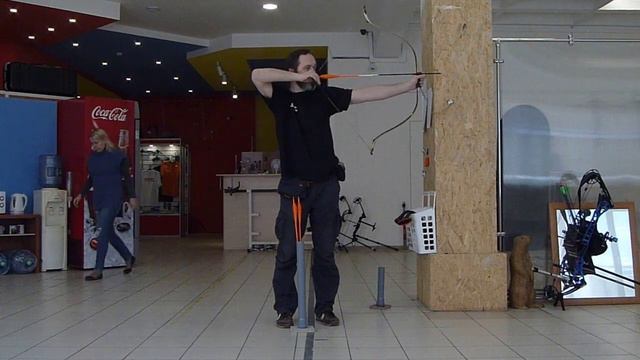 Стрельба из лука с кольцом.18 метров. лук Текер 50" смотреть онлайн