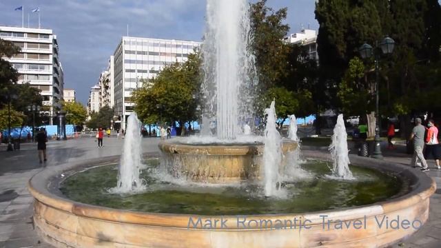 Фонтан на площади Синтагма, Афины - Fountain At Sintagma Square, Athens