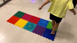 Модульный коврик Ортодон  набор №10/ Вальгус / Занятия на ортопедическом коврике / Ортоковрик