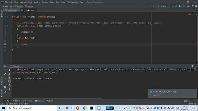 Java Programming Tutorial 27- Inheritance, super keyword, Superclass Reference (IDE) (in English) смотреть онлайн